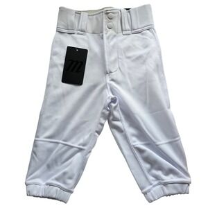 🆕️ Marucci Children Baseball Softball Pants White Tapered Fit New With Tags 🆕️